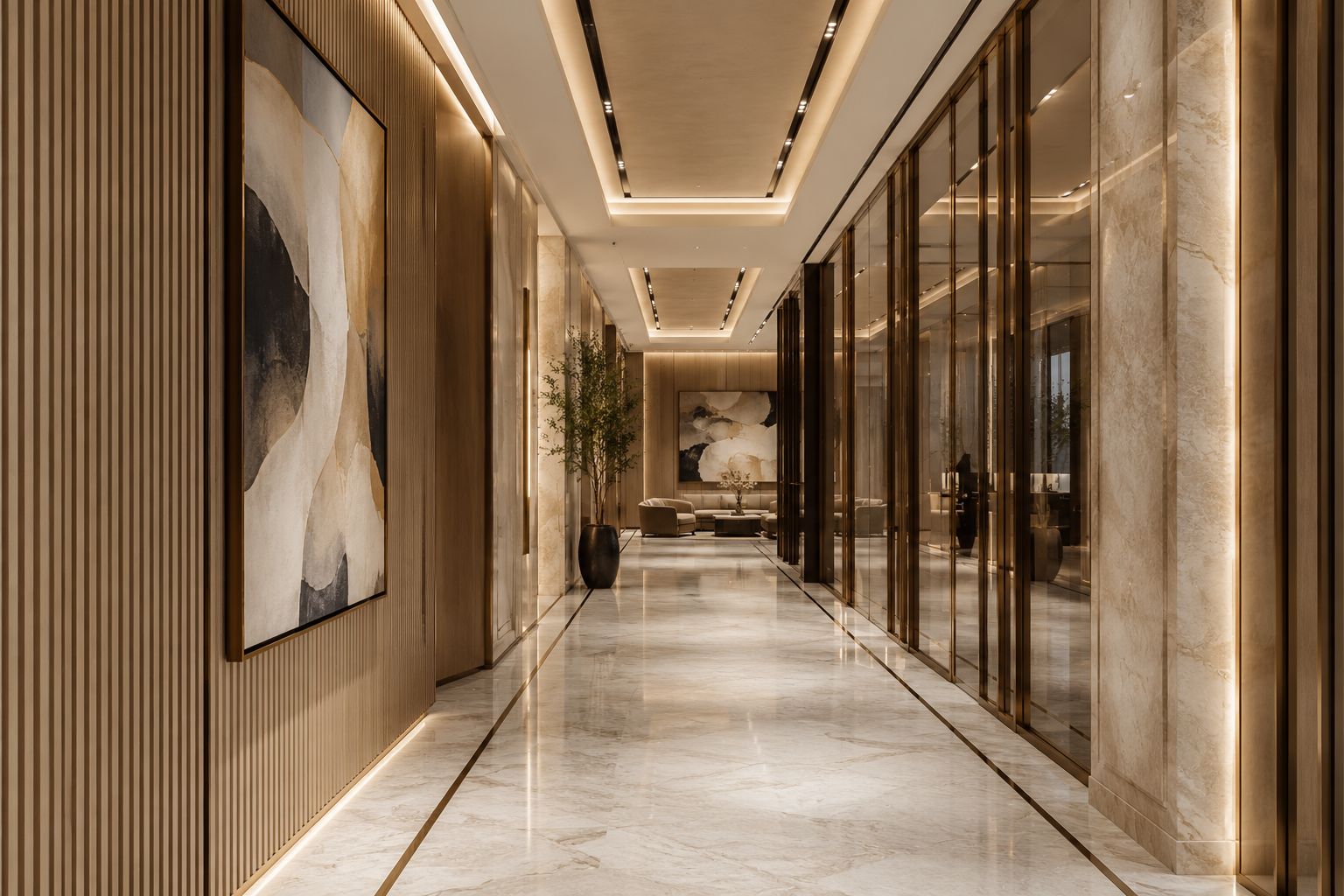 Office corridor