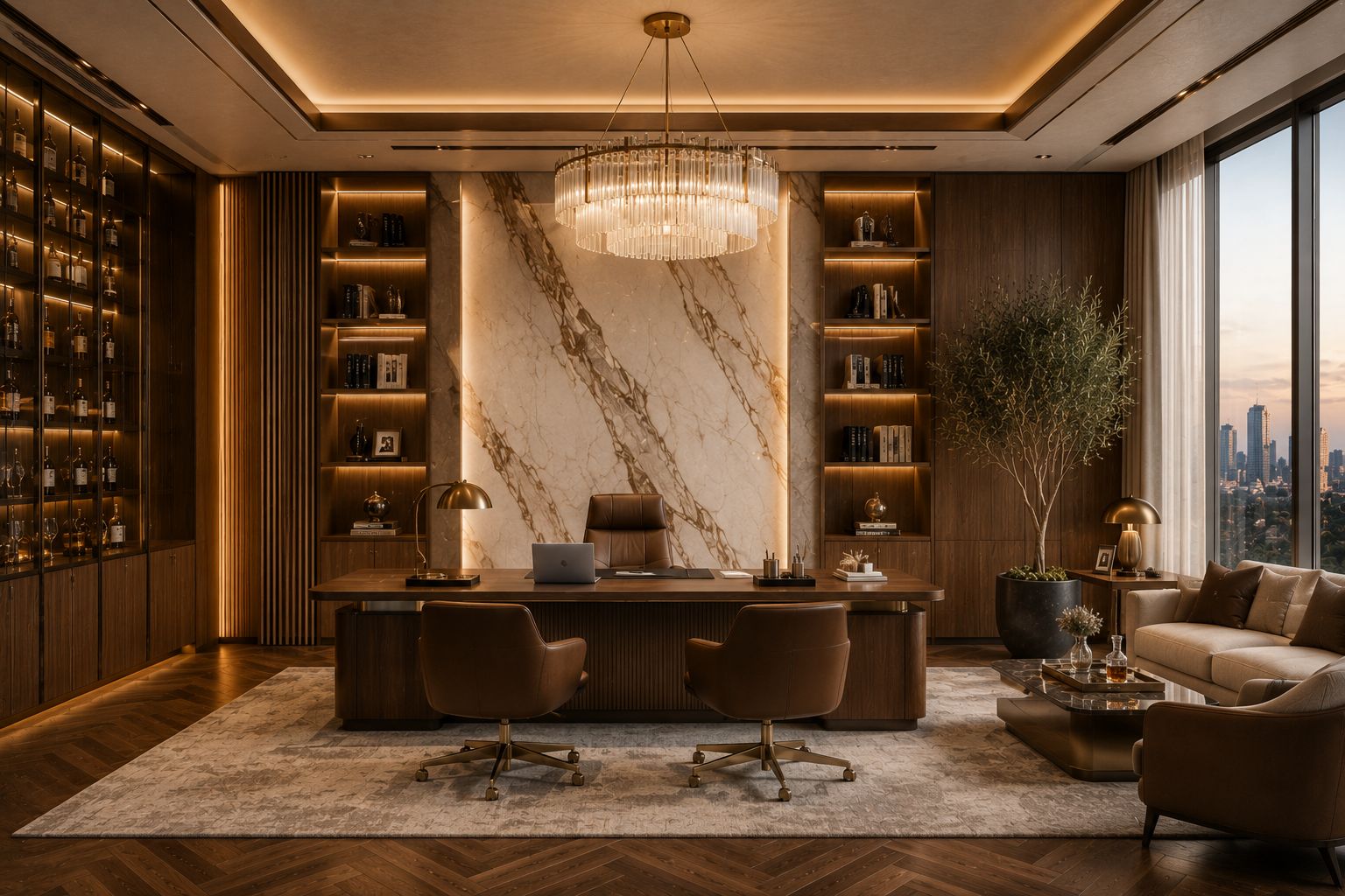 3D design of a director's cabin