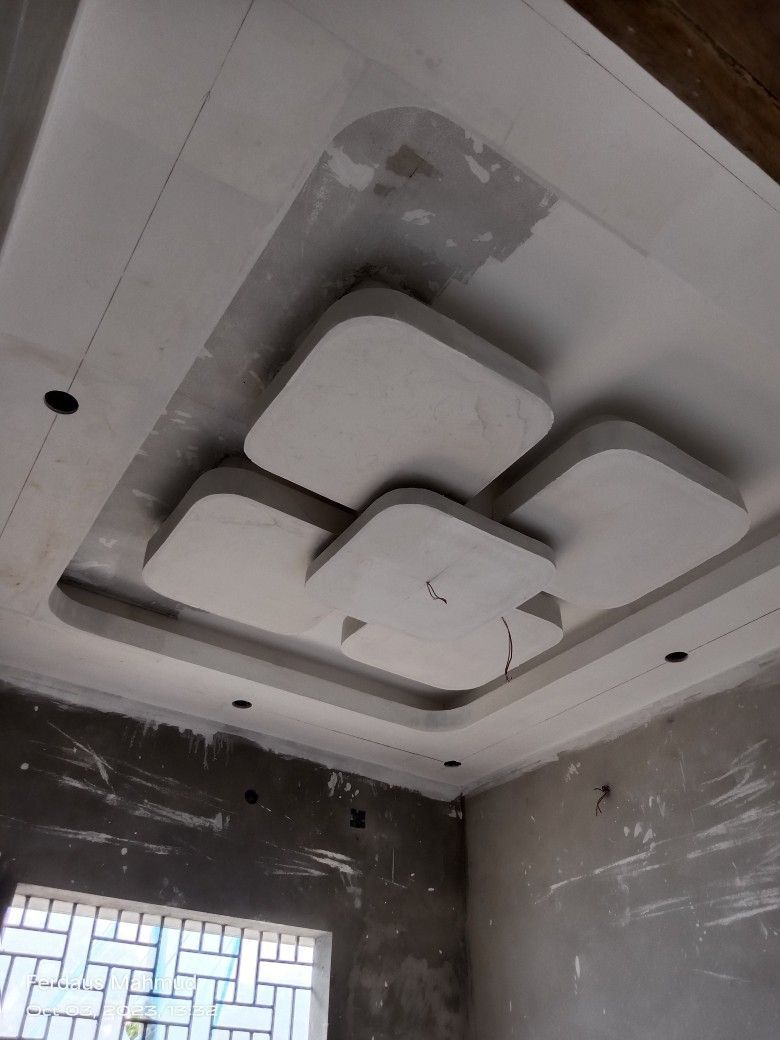 Ceiling work in progress